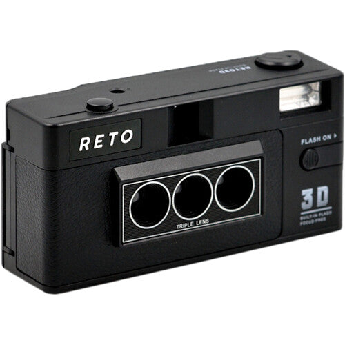 Appareil photo argentique Reto 3D 35 mm - noir